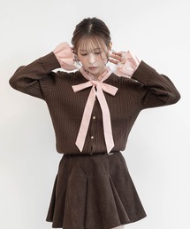 RANDA（ランダ）の「シャツドッキングレイヤードニット（ニット/セーター）」