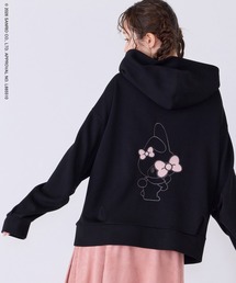 【My Melody】 マイメロディ 刺繍パーカー
