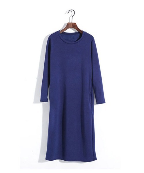 BACKYARD FAMILY(バックヤードファミリー)の「ワンピース 長袖 2タイプ mmops1121a(ワンピース・レディース・カーキ系1/カーキ系2/ライトグレー系1/ブラック系2/ネイビー系2/グレー系2/グレー系1/ライトグレー系2/ブラック系1・L/M)」の12枚目の写真
