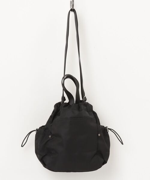 THE NORTH FACE(ザノースフェイス)の「国内未発売 THE NORTH FACE(ザ・ノースフェイス) WHITE LABEL BONNEY BUCKET BAG MINI 韓国限定ライン ロスバッグ 巾着 ショルダーバッグ バケットバッグ(ショルダーバッグ・レディース・ブラック・ONESIZE)」の2枚目の写真