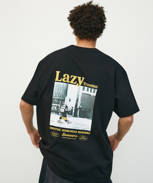 BOOVOOM（ブーブーム）の「[ビッグサイズ]レイジトラベラーズシティランナーティーシャツ（Tシャツ/カットソー・メンズ・ブラック/ホワイト・XXL/XL/XXXL）」の11枚目の写真