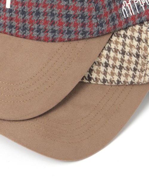 Manhattan Portage(マンハッタンポーテージ)の「【Manhattan Portage(マンハッタンポーテージ)】チェックバイカラーCAP(キャップ・メンズ・オフホワイト/レッド/ブラウン・FREE)」の16枚目の写真
