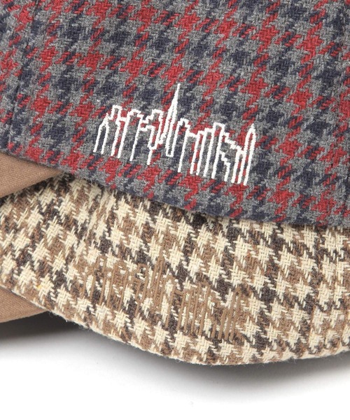 Manhattan Portage(マンハッタンポーテージ)の「【Manhattan Portage(マンハッタンポーテージ)】チェックバイカラーCAP(キャップ・メンズ・オフホワイト/レッド/ブラウン・FREE)」の17枚目の写真