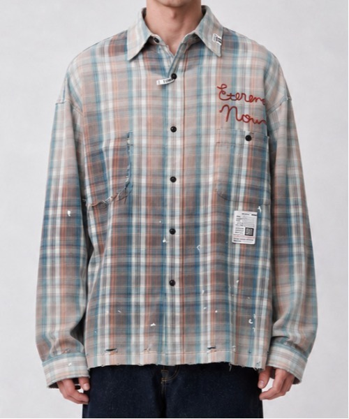MIHARAYASUHIRO(ミハラヤスヒロ)の「【MIHARAYASUHIRO/ミハラヤスヒロ】VINTAGE LIKE CHECK L/S SHIRTS(シャツ/ブラウス・メンズ・オレンジ・46/44)」の1枚目の写真