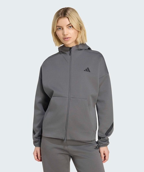adidas(アディダス)の「アディダス Z.N.E. フルジップ パーカー / アディダス adidas(パーカー・レディース・グレー・XX-LARGE/LARGE/MEDIUM/SMALL/X-LARGE)」の9枚目の写真