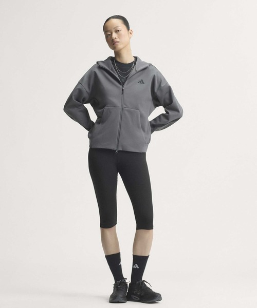adidas(アディダス)の「アディダス Z.N.E. フルジップ パーカー / アディダス adidas(パーカー・レディース・グレー・XX-LARGE/LARGE/MEDIUM/SMALL/X-LARGE)」の3枚目の写真