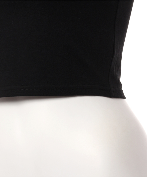 MOUSSY（マウジー）の「SHORT CAMI（チューブトップ・レディース・ライトブルー/オフホワイト/ブラック・2/1）」の8枚目の写真