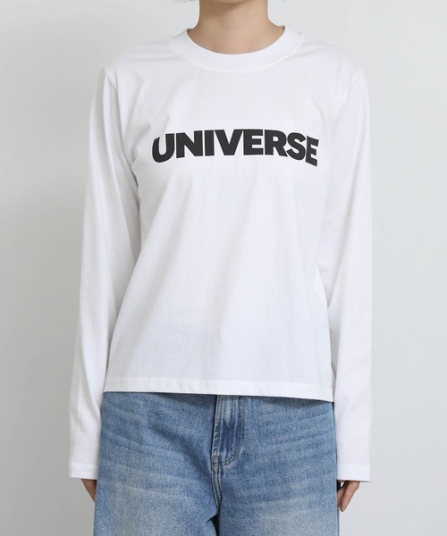 Gready Brilliant(グレディブリリアン)の「UNIVERSE Tシャツ(Tシャツ/カットソー・レディース・オフホワイト/チャコールグレー・FREE)」の20枚目の写真