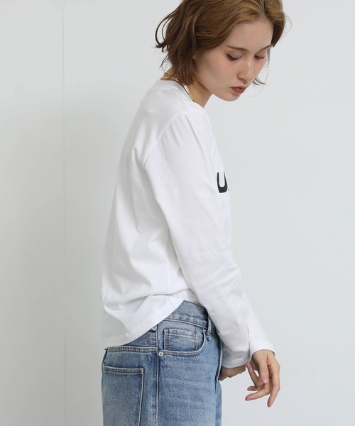 Gready Brilliant(グレディブリリアン)の「UNIVERSE Tシャツ(Tシャツ/カットソー・レディース・オフホワイト/チャコールグレー・FREE)」の11枚目の写真