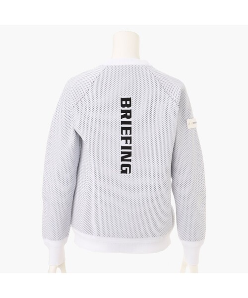 BRIEFING(ブリーフィング)の「【BRIEFING GOLF/ブリーフィングゴルフ】WOMEN’S BIRDS EYE KNIT CREWNECK(ニット/セーター・レディース・ブラウン系その他6/ホワイト・S/M)」の3枚目の写真