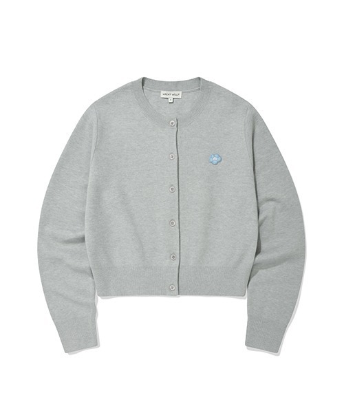 Wacky WiLLy(ワッキーウィリー)の「WOMEN'S BASIC ROUND NECK CARDIGAN(カーディガン/ボレロ・レディース・ブラック/グレー/オリーブ/クリーム・SMALL/MEDIUM/LARGE)」の3枚目の写真