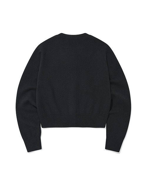 Wacky WiLLy(ワッキーウィリー)の「WOMEN'S BASIC ROUND NECK CARDIGAN(カーディガン/ボレロ・レディース・ブラック/グレー/オリーブ/クリーム・SMALL/MEDIUM/LARGE)」の5枚目の写真