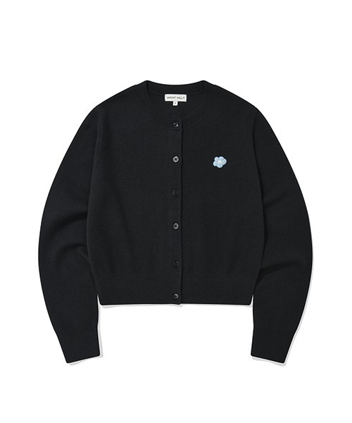 Wacky WiLLy(ワッキーウィリー)の「WOMEN'S BASIC ROUND NECK CARDIGAN(カーディガン/ボレロ・レディース・ブラック/グレー/オリーブ/クリーム・SMALL/MEDIUM/LARGE)」の6枚目の写真
