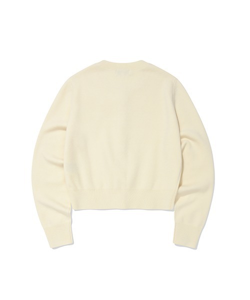 Wacky WiLLy(ワッキーウィリー)の「WOMEN'S BASIC ROUND NECK CARDIGAN(カーディガン/ボレロ・レディース・ブラック/グレー/オリーブ/クリーム・SMALL/MEDIUM/LARGE)」の19枚目の写真