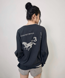 MIM the wardrobe（ミームザワードローブ）の「313 ホース ロングスリーブ_チャコール（Tシャツ/カットソー）」
