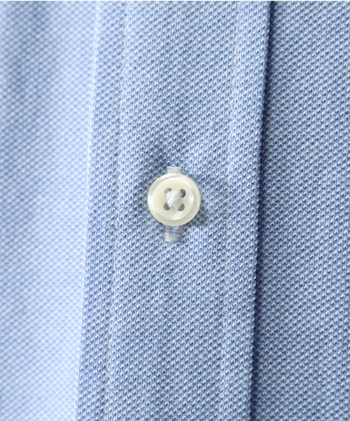 POLO RALPH LAUREN（ポロ ラルフ ローレン）の「スリムフィット ニット オックスフォード シャツ（シャツ/ブラウス・メンズ・ピンク/ブルー系9・X-SMALL/LARGE/SMALL/MEDIUM/X-LARGE/XX-LARGE）」の8枚目の写真