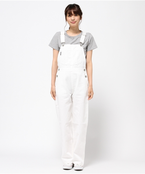 RODEO CROWNS WIDE BOWL（ロデオクラウンズワイドボウル）の「ペインター オーバーオール（サロペット/オーバーオール・レディース・ダークブルー/ホワイト・SMALL/MEDIUM）」の3枚目の写真