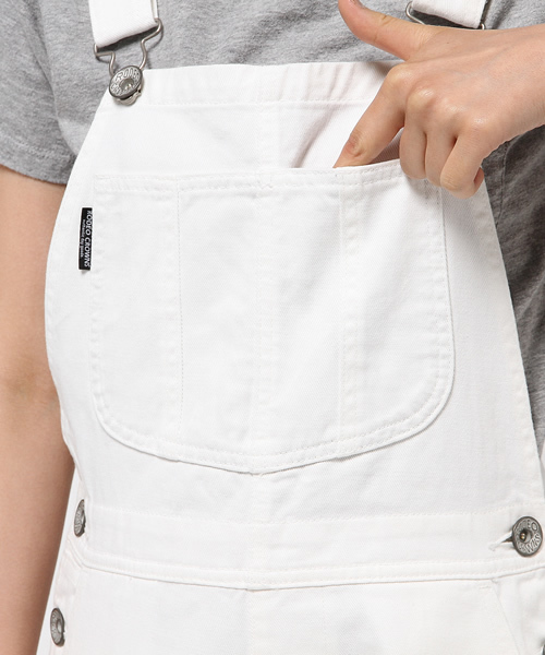 RODEO CROWNS WIDE BOWL（ロデオクラウンズワイドボウル）の「ペインター オーバーオール（サロペット/オーバーオール・レディース・ダークブルー/ホワイト・SMALL/MEDIUM）」の7枚目の写真