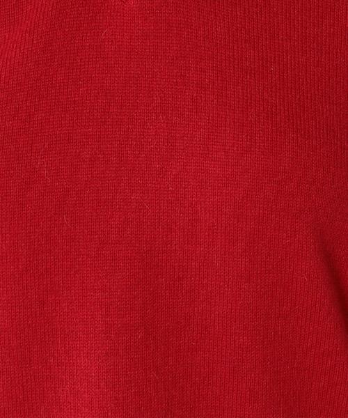 Khaju(カージュ)の「Khaju:Vネックビッグニット(ニット/セーター・レディース・レッド/オフホワイト/グレー・ONE SIZE)」の14枚目の写真