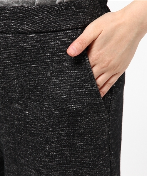 22 OCTOBRE（ヴァンドゥ－オクトーブル）の「チェックジャガードジャージーパンツ【セットアップ対応商品】（その他パンツ・レディース・ブラック/ボルドー・36/38）」の8枚目の写真