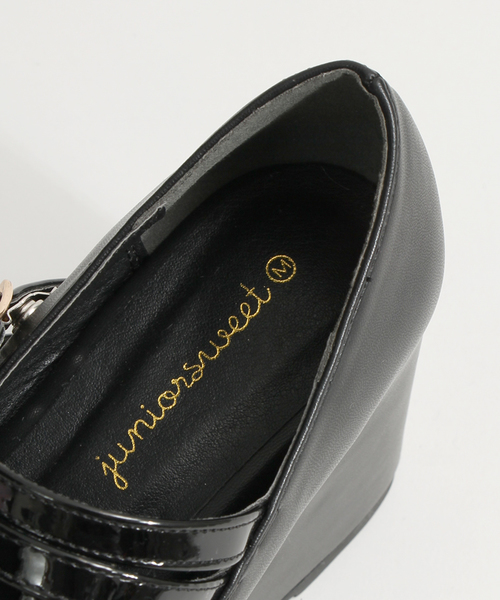 WEGO（ウィゴー）の「WEGO/厚底3ベルトパンプス（パンプス・レディース・ホワイト/ブラック/ライトピンク・LARGE/MEDIUM）」の10枚目の写真