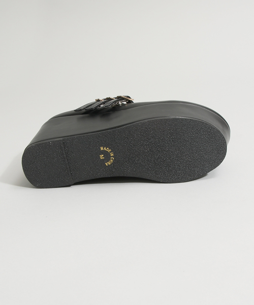 WEGO（ウィゴー）の「WEGO/厚底3ベルトパンプス（パンプス・レディース・ホワイト/ブラック/ライトピンク・LARGE/MEDIUM）」の12枚目の写真