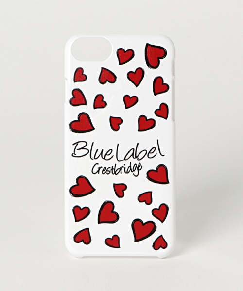 新品タグ付き】ブルーレーベルクレストブリッジ 手帳型iPhoneケース レッド