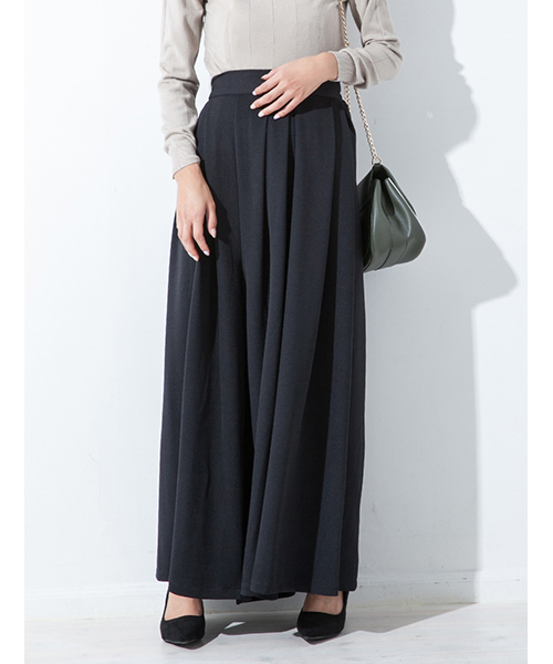 fifth（フィフス）の「スカートライクタックワイドパンツ（その他パンツ・レディース・ブラック/ピンク/ネイビー/ベージュ/アイボリー・MEDIUM/SMALL）」の3枚目の写真