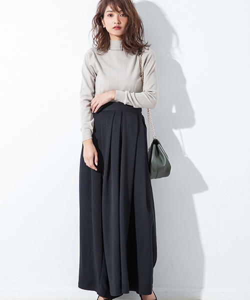 fifth（フィフス）の「スカートライクタックワイドパンツ（その他パンツ・レディース・ブラック/ピンク/ネイビー/ベージュ/アイボリー・MEDIUM/SMALL）」の16枚目の写真