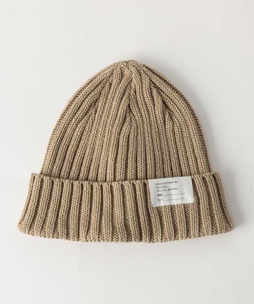 RACAL(ラカル)の「<Racal> STANDARDKNITCAP/ニットキャップ ◆(ニットキャップ/ビーニー・メンズ・ライトピンク/ネイビー/ブラック/グレー/ベージュ・FREE)」の4枚目の写真