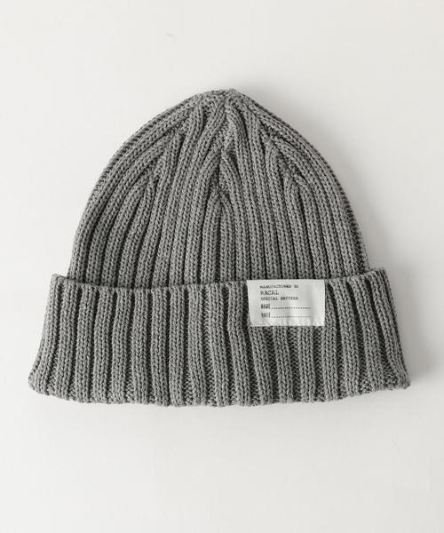 RACAL(ラカル)の「<Racal> STANDARDKNITCAP/ニットキャップ ◆(ニットキャップ/ビーニー・メンズ・ライトピンク/ネイビー/ブラック/グレー/ベージュ・FREE)」の3枚目の写真