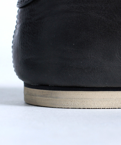 MONO-MART（モノマート）の「PVCレザープレーントゥドレスシューズ/バブーシュブーツ(MONO-MART)（ドレスシューズ・メンズ・ブラウン/ダークブラウン/キャメル/チャコールグレー/ブラック・M/L）」の8枚目の写真