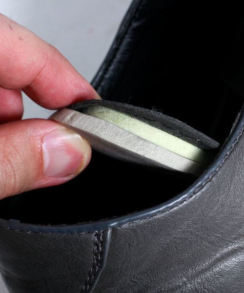 MONO-MART（モノマート）の「PVCレザープレーントゥドレスシューズ/バブーシュブーツ(MONO-MART)（ドレスシューズ・メンズ・ブラウン/ダークブラウン/キャメル/チャコールグレー/ブラック・M/L）」の7枚目の写真