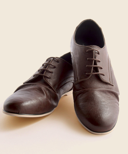 MONO-MART（モノマート）の「PVCレザープレーントゥドレスシューズ/バブーシュブーツ(MONO-MART)（ドレスシューズ・メンズ・ブラウン/ダークブラウン/キャメル/チャコールグレー/ブラック・M/L）」の21枚目の写真