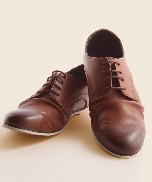 MONO-MART（モノマート）の「PVCレザープレーントゥドレスシューズ/バブーシュブーツ(MONO-MART)（ドレスシューズ・メンズ・ブラウン/ダークブラウン/キャメル/チャコールグレー/ブラック・M/L）」の20枚目の写真