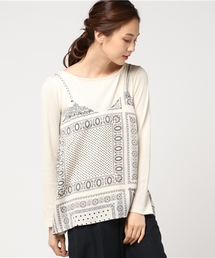 LBC | サテンペイズリー柄キャミ(キャミソール)