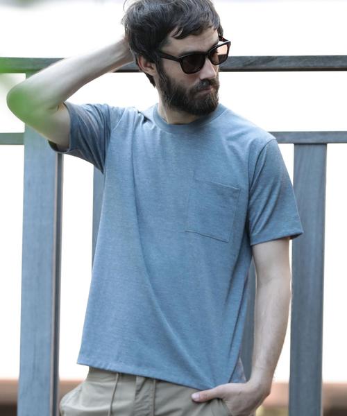 BEAUTY&YOUTH UNITED ARROWS(ビューティーアンドユースユナイテッドアローズ)の「BY ニュークイック Tシャツ -MADE IN JAPAN- ◆(Tシャツ/カットソー・メンズ・ライトブルー/グレー/ネイビー・X-LARGE/LARGE/MEDIUM/SMALL)」の1枚目の写真