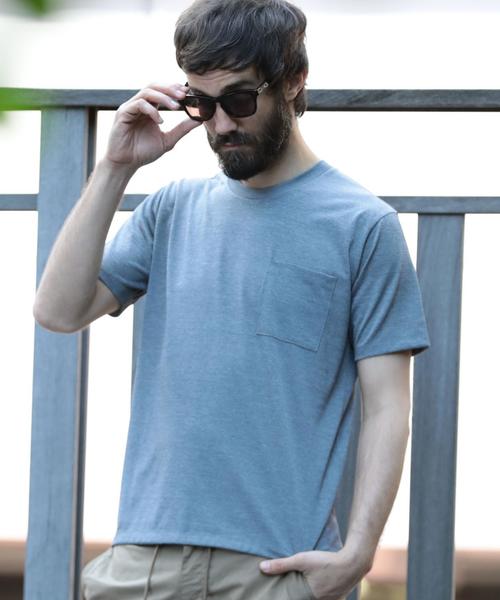 BEAUTY&YOUTH UNITED ARROWS(ビューティーアンドユースユナイテッドアローズ)の「BY ニュークイック Tシャツ -MADE IN JAPAN- ◆(Tシャツ/カットソー・メンズ・ライトブルー/グレー/ネイビー・X-LARGE/LARGE/MEDIUM/SMALL)」の8枚目の写真