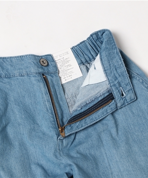 Honeys（ハニーズ）の「デニムワイドアンクル丈（デニムパンツ・レディース・ライトブルー/オフホワイト/ブルー・L/LL/SS/M/S）」の8枚目の写真