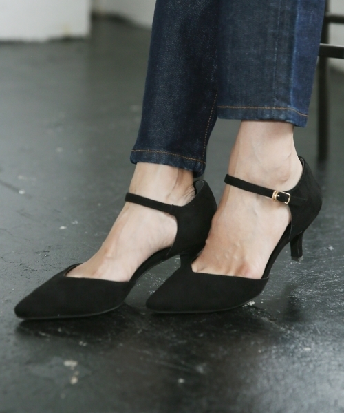 A part by（アパートバイ）の「セパレートパンプス　767089（パンプス・レディース・ブラック/ベージュ/パープル/ダークグリーン/ブラウン/レッド・MEDIUM/LARGE/X-LARGE/39）」の2枚目の写真