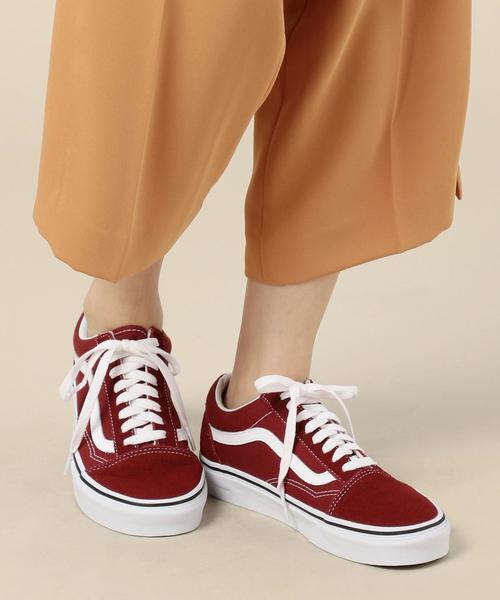 VANS（バンズ）の「＜VANS（バンズ）＞OLD SKOOL オールドスクールスニーカー（スニーカー・レディース・レッド・6h/5/4h/5h/6）」の3枚目の写真