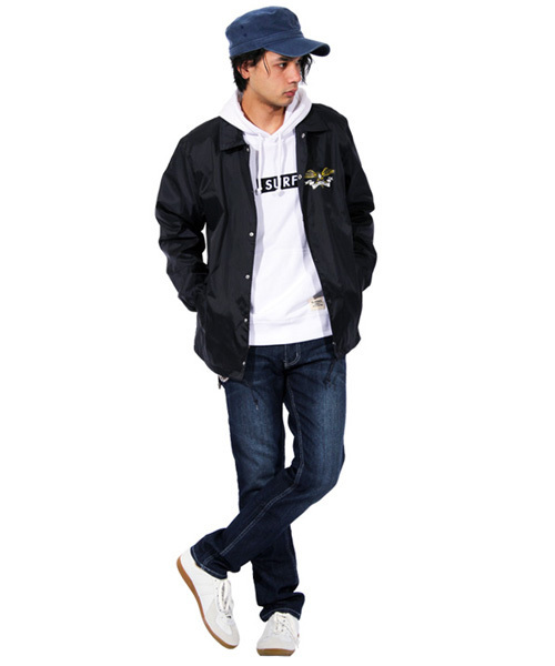 ８(eight)（エイト）の「イーグル コーチジャケット ナイロンジャケット （ナイロンジャケット・メンズ・ネイビー/ワイン/カーキ/ブラック・LARGE/MEDIUM/X-LARGE）」の7枚目の写真