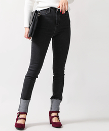 WEGO | DISPARK/折り返しスキニーデニム(デニムパンツ)