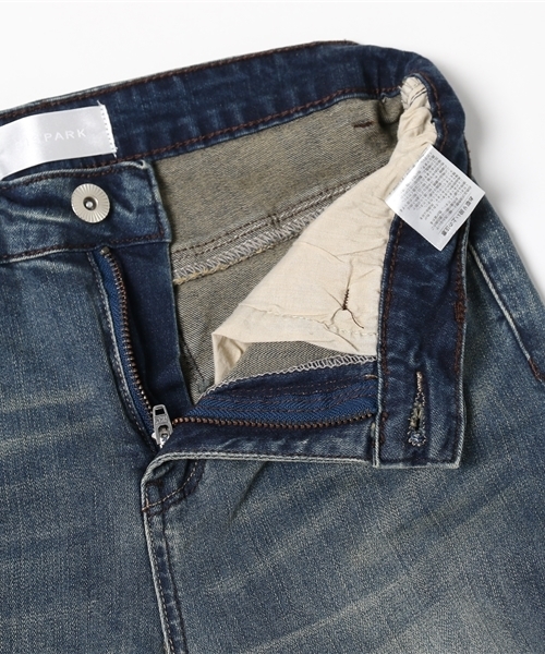 WEGO（ウィゴー）の「DISPARK/折り返しスキニーデニム（デニムパンツ・レディース・インディゴブルー/ダークインディゴブルー/ブラック・LARGE/MEDIUM）」の10枚目の写真