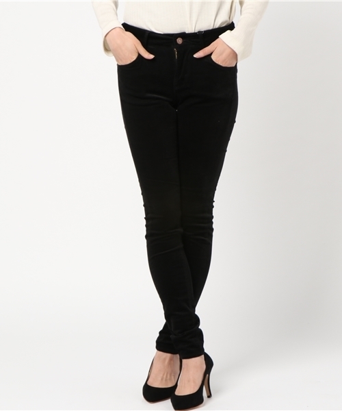 earth music&ecology（アースミュージックアンドエコロジー）の「コーデュロイスキスキスキニー（その他パンツ・レディース・チャコールグレー/ベージュ/ブラック/カーキ/ネイビー/キャメル・L/M/S/XXS/XS）」の20枚目の写真