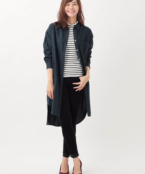 earth music&ecology（アースミュージックアンドエコロジー）の「コーデュロイスキスキスキニー（その他パンツ・レディース・チャコールグレー/ベージュ/ブラック/カーキ/ネイビー/キャメル・L/M/S/XXS/XS）」の19枚目の写真