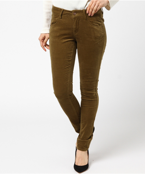 earth music&ecology（アースミュージックアンドエコロジー）の「コーデュロイスキスキスキニー（その他パンツ・レディース・チャコールグレー/ベージュ/ブラック/カーキ/ネイビー/キャメル・L/M/S/XXS/XS）」の16枚目の写真