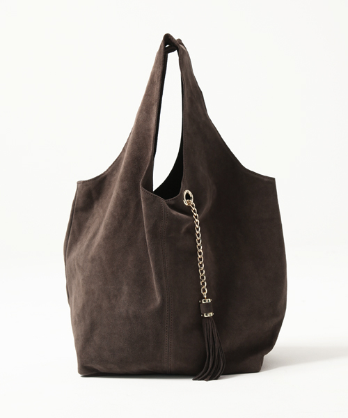 NANO universe(ナノユニバース)の「POPCORN/タッセルチェーン&ポーチ付 トートバッグ(トートバッグ・レディース・ブラック/ブルー/グリーン/ボルドー/キャメル/ブラウン/チャコールグレー/グレイッシュベージュ・FREE)」の10枚目の写真