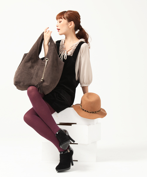 NANO universe(ナノユニバース)の「POPCORN/タッセルチェーン&ポーチ付 トートバッグ(トートバッグ・レディース・ブラック/ブルー/グリーン/ボルドー/キャメル/ブラウン/チャコールグレー/グレイッシュベージュ・FREE)」の18枚目の写真