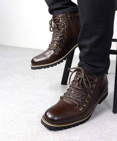 AAA（トリプルエー）の「AAA+ / カジュアルマウンテンブーツ(2352)（ブーツ・メンズ・ベージュ系その他/キャメル/ワイン/ブラウン/ブラック系その他/ブラウン系その他/ブラック/グレー/ネイビー/ダークブラウン/ブラウン系その他2/ブラック系その他2/イエロー系その他・40/41/42/43/44）」の6枚目の写真